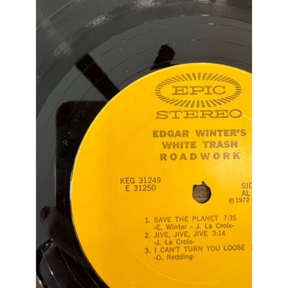 Edgar Winters White Trash "Roadwork" Vinyl Record Set 1972  KEG 31249 E 31250 - Picture 7 of 8